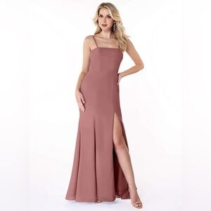 Azazie Cosette Bridesmaid Dress in Desert Rose Size A2
